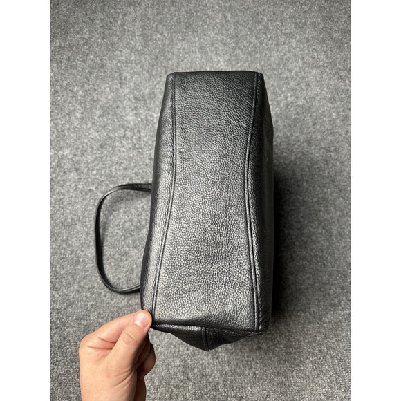 Womens Leather Coach Black Shoulder Tote Handbag, Size One Size - Picture 4 of 11